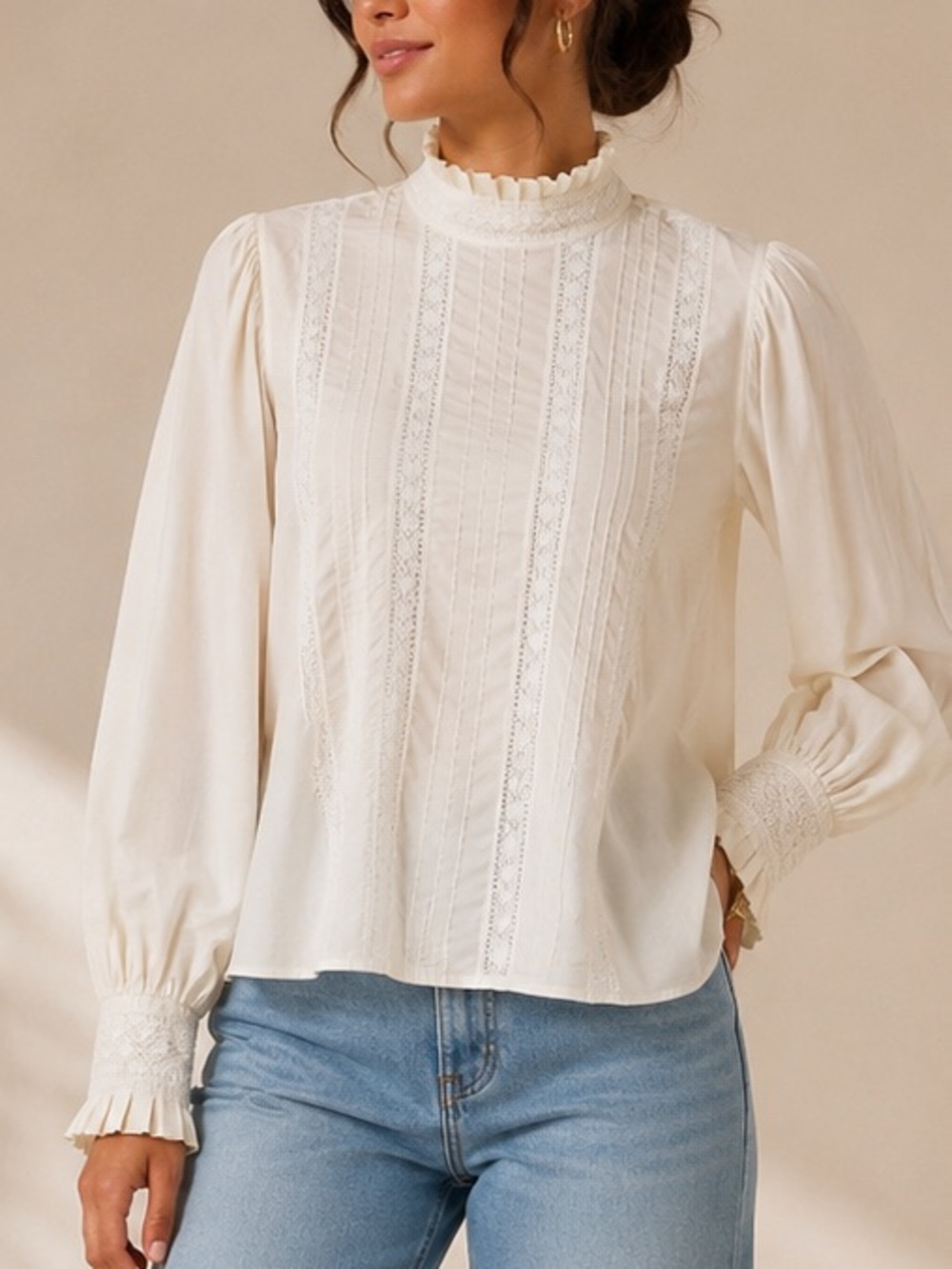 98 Laura, Ashley 100% cotton Victorian blouse